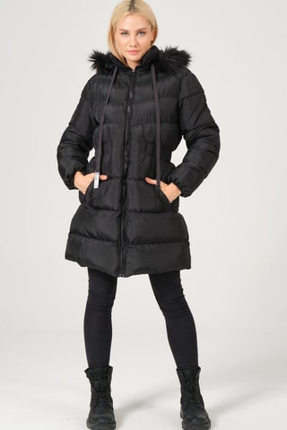 Doudoune longue - Noir