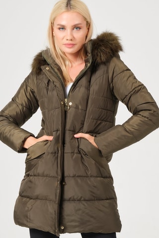 Doudoune à capuche - Kaki