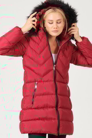 Doudoune à capuche - Bordeaux