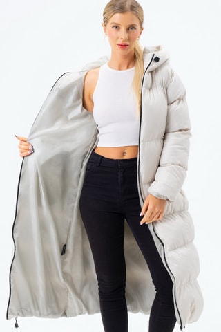 Doudoune longue - Beige