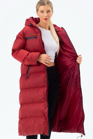 Doudoune longue - Bordeaux