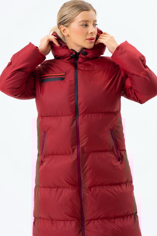 Doudoune longue - Bordeaux