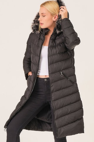 Doudoune longue - Noir