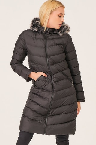 Doudoune longue - Noir