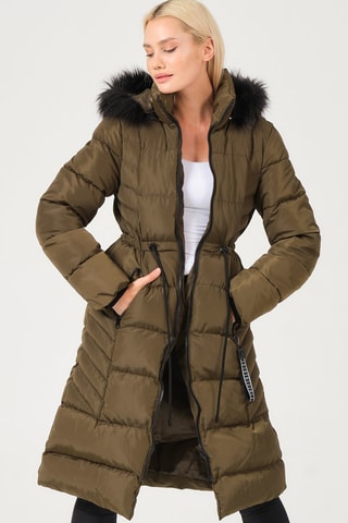 Doudoune longue - Kaki