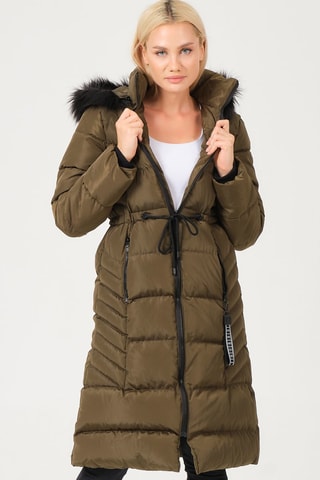 Doudoune longue - Kaki