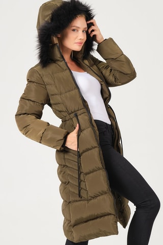Doudoune longue - Kaki