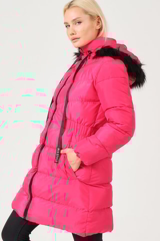 Doudoune longue - Fuchsia