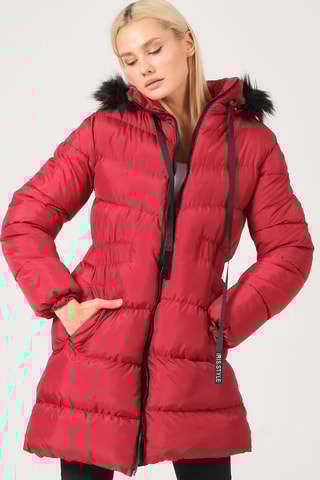 Doudoune à capuche - Bordeaux