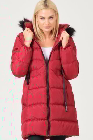 Doudoune à capuche - Bordeaux