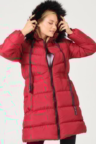 Doudoune à capuche - Bordeaux