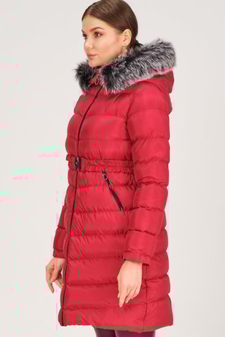 Doudoune longue - Rouge