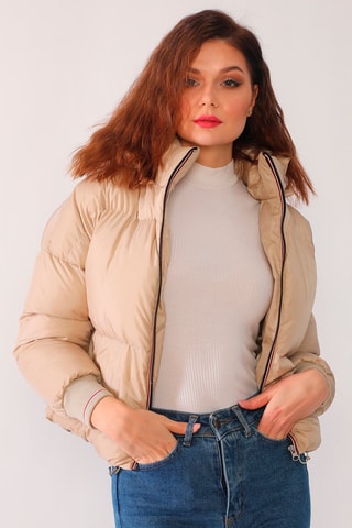 Doudoune à capuche - Beige