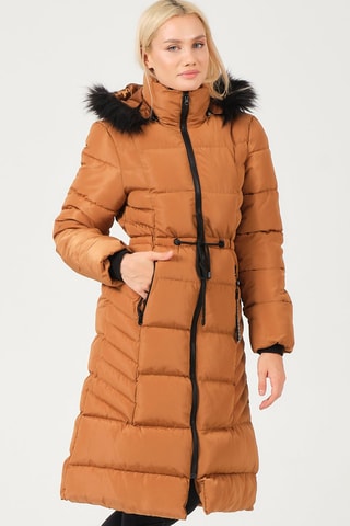 Doudoune longue - Camel