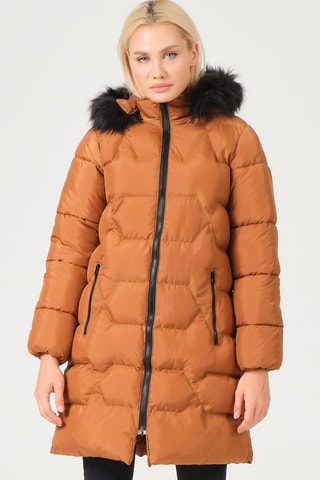 Doudoune à capuche - Orange