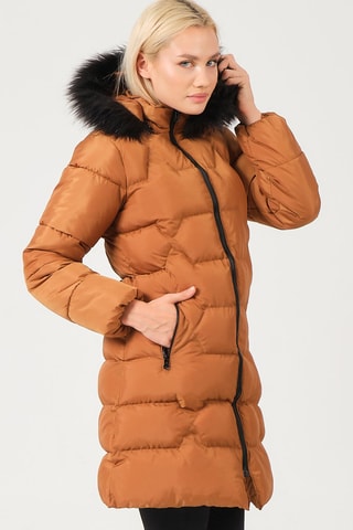 Doudoune à capuche - Orange