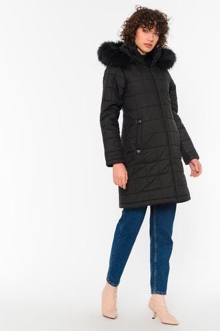 Doudoune à capuche - Noir