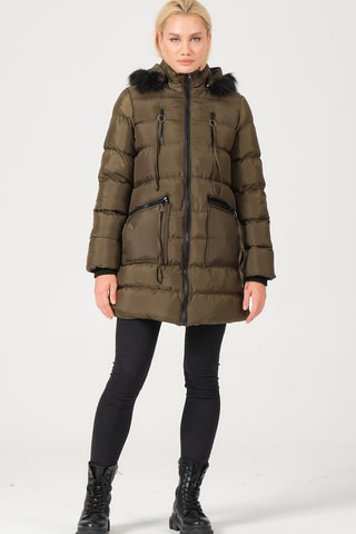 Doudoune à capuche - Kaki