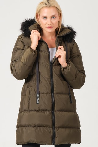 Doudoune à capuche - Kaki