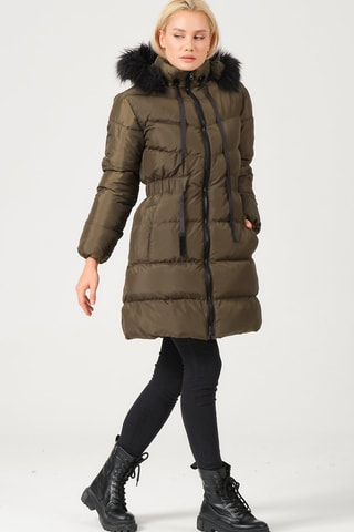 Doudoune à capuche - Kaki