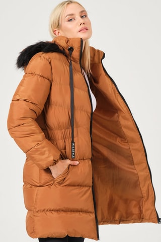 Doudoune à capuche - Marron