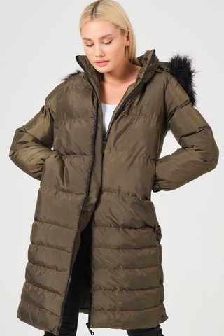 Doudoune à capuche - Kaki