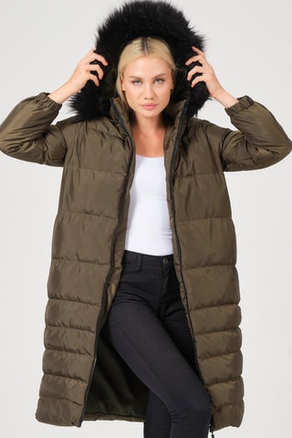 Doudoune à capuche - Kaki