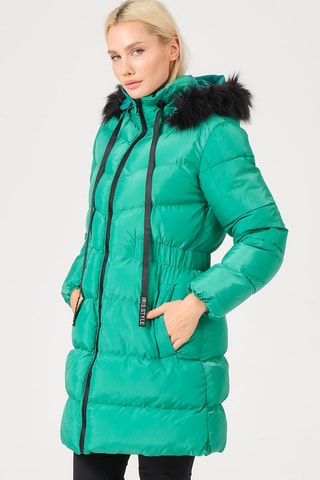 Doudoune à capuche - Vert