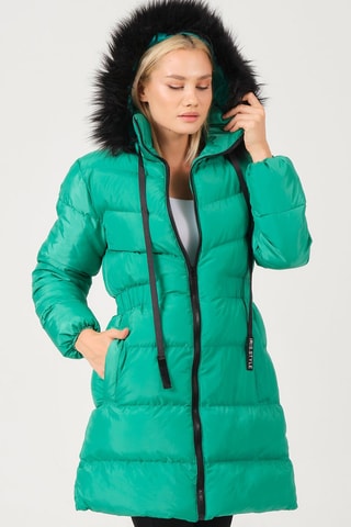 Doudoune à capuche - Vert