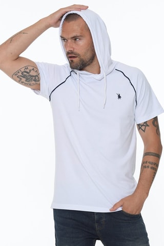 T-shirt à capuche - Blanc