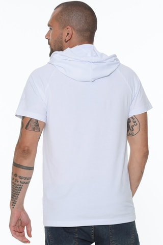T-shirt à capuche - Blanc