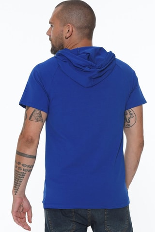 T-shirt à capuche - Bleu roi