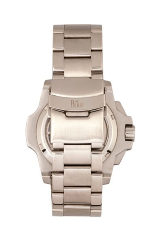 Montre automatique en acier Commodus - Argenté et noir - Reign