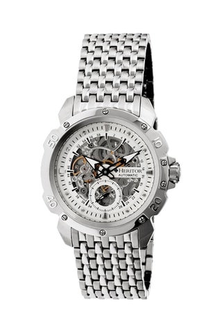 Montre automatique en acier Conrad  -  Argenté et blanc