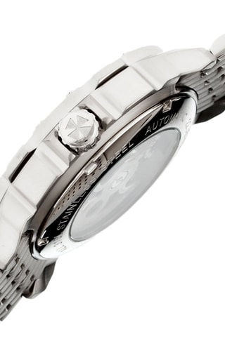 Montre automatique en acier Conrad  -  Argenté et blanc