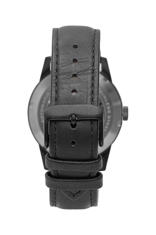 Montre automatique en cuir Jonas - Noir