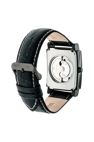 Montre automatique en cuir Frederick - Chronographe  - Noir