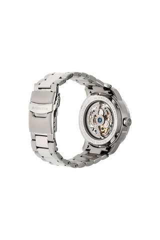 Montre automatique en acier Ryder   Argenté et blanc