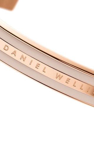 Open Armband Emalie - Roségoudkleurig en Beige