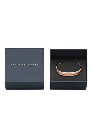 Open Armband Emalie - Roségoudkleurig en Beige