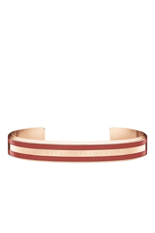 Open Armband Emalie - Roségoudkleurig en Rood