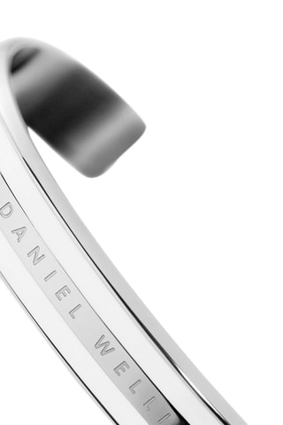 Open Armband Emalie Small  Zilverkleurig en Wit