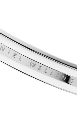 Open Armband Emalie Small  Zilverkleurig en Wit