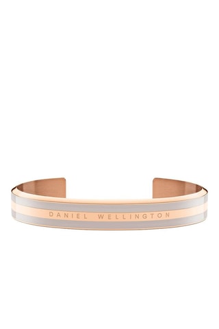 Fijne Armband Emalie Slim Roségoudkleurig en Grijs