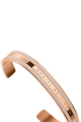 Fijne Armband Emalie Slim Roségoudkleurig en Grijs