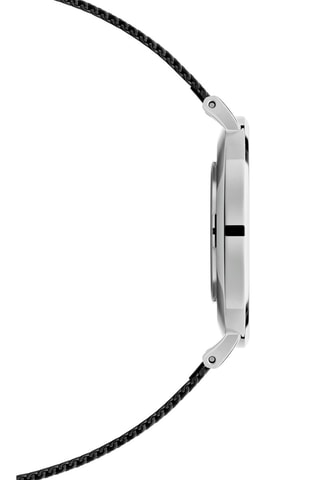 Stalen Quartz Horloge Ashfield - 36 mm - Rood en Zilverkleurig