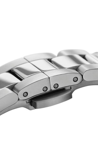 Stalen Quartz Horloge Iconinc Link  Emerald - 40 cm - Zilverkleurig en Groen