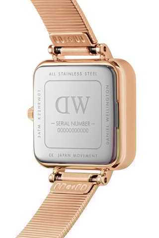 Stalen en Doublé Roségoud Quartz Horloge Studio - 22 mm