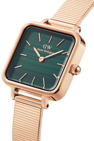 Stalen en Doublé Roségoud Quartz Horloge Studio - 22 mm