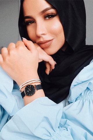 Stalen Quartz Horloge Ashfield - 24 mm - Zwart en Roségoudkleurig